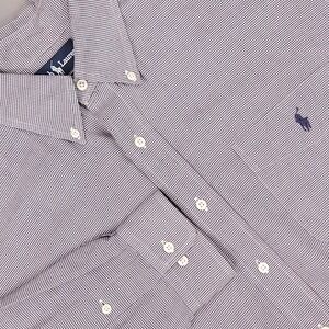 Ralph Lauren Shirt Mens 16.5 L Small Houndstooth Button Down Yarmouth Dress